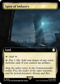 Spire of Industry (Extended Art) (Surge Foil) (1039) [Universes Beyond: Fallout]