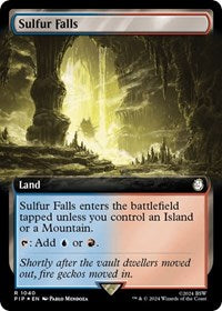 Sulfur Falls (Extended Art) (Surge Foil) (1040) [Universes Beyond: Fallout]