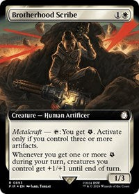 Brotherhood Scribe (Extended Art) (Surge Foil) (893) [Universes Beyond: Fallout]