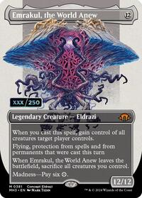 Emrakul, the World Anew (Borderless) (Serial Numbered) (381) [Modern Horizons 3]