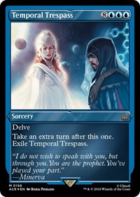 Temporal Trespass (Foil Etched) (196) [Universes Beyond: Assassin's Creed]