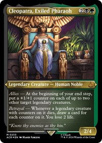 Cleopatra, Exiled Pharaoh (Foil Etched) (233) [Universes Beyond: Assassin's Creed]