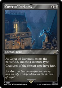 Cover of Darkness (Foil Etched) (201) [Universes Beyond: Assassin's Creed]