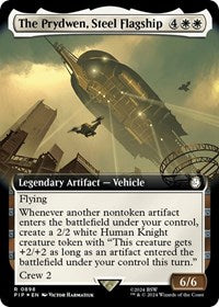 The Prydwen, Steel Flagship (Extended Art) (Surge Foil) (898) [Universes Beyond: Fallout]