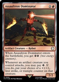 Assaultron Dominator (Surge Foil) (582) [Universes Beyond: Fallout]
