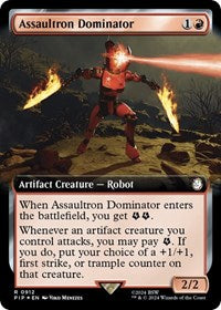 Assaultron Dominator (Extended Art) (Surge Foil) (912) [Universes Beyond: Fallout]