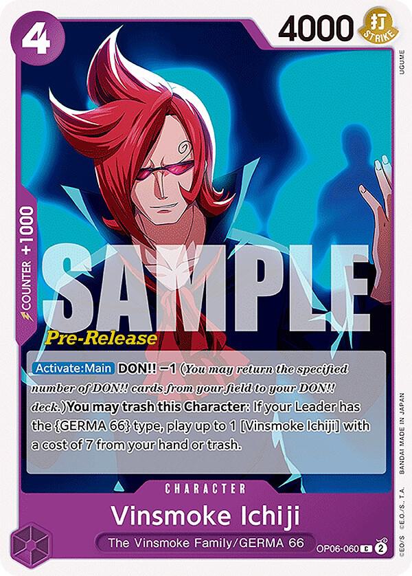 Vinsmoke Ichiji (060) (OP06-060) [Wings of the Captain Pre-Release Cards]