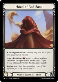 Hood of Red Sand - LGS249 (LGS249) [Flesh and Blood: Promo Cards]