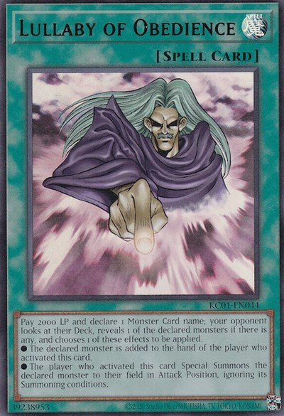 Lullaby of Obedience (KC01-EN044) [25th Anniversary Ultimate Kaiba Set]