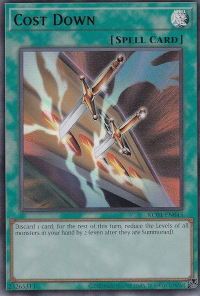 Cost Down (KC01-EN045) [25th Anniversary Ultimate Kaiba Set]