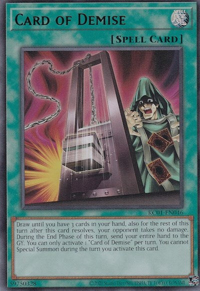 Card of Demise (KC01-EN046) [25th Anniversary Ultimate Kaiba Set]