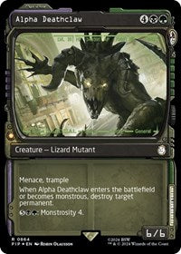 Alpha Deathclaw (Showcase) (Surge Foil) (864) [Universes Beyond: Fallout]