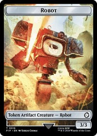 Robot // Food (0014) Double-Sided Token (16 // 14) [Universes Beyond: Fallout]