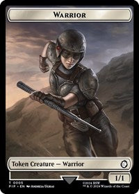 Warrior // Food (0012) Double-Sided Token (5 // 12) [Universes Beyond: Fallout]
