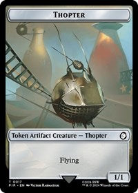 Thopter // Treasure (0018) Double-Sided Token (17 // 18) [Universes Beyond: Fallout]
