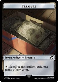 Treasure (0019) // Wasteland Survival Guide Double-Sided Token (19 // 20) [Universes Beyond: Fallout]