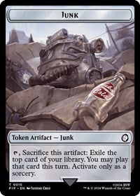 Junk // Settlement Double-Sided Token (15 // 8) [Universes Beyond: Fallout]