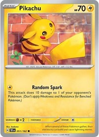 Pikachu (051/162) [SV05: Temporal Forces]