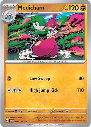Medicham 083/162  - Reverse Holofoil SV05 Temporal Forces - Common