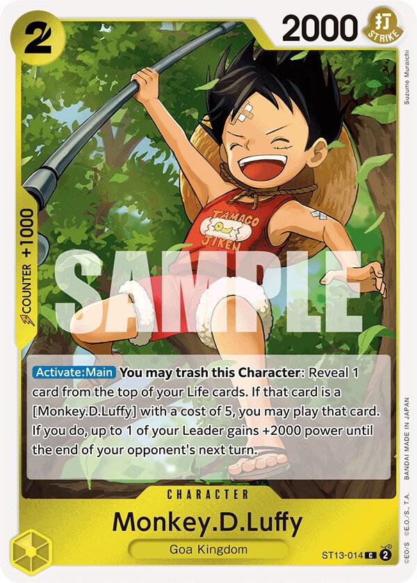 Monkey.D.Luffy (014) (ST13-014) [Ultra Deck: The Three Brothers]