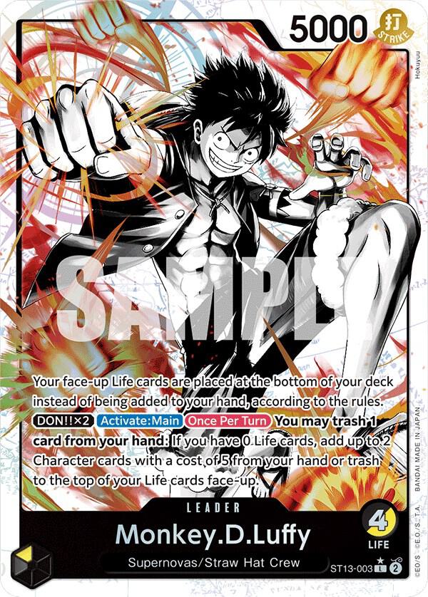 Monkey.D.Luffy (003) (Parallel) (ST13-003) [Ultra Deck: The Three Brothers]
