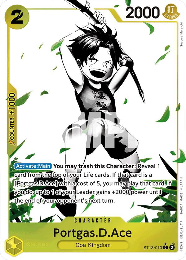 Portgas.D.Ace (010) (Parallel) (ST13-010) [Ultra Deck: The Three Brothers]