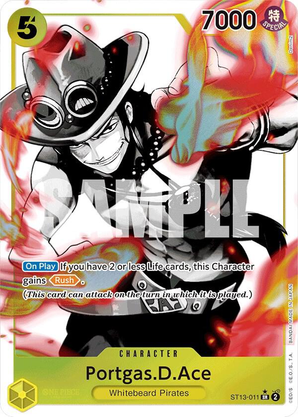 Portgas.D.Ace (011) (Parallel) (ST13-011) [Ultra Deck: The Three Brothers]
