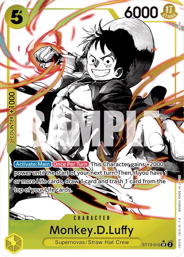 Monkey.D.Luffy (015) (Parallel) (ST13-015) [Ultra Deck: The Three Brothers]