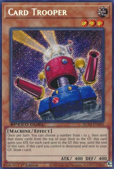 Card Trooper (Secret Rare) (SGX4-ENA03) [Speed Duel GX: Midterm Destruction]