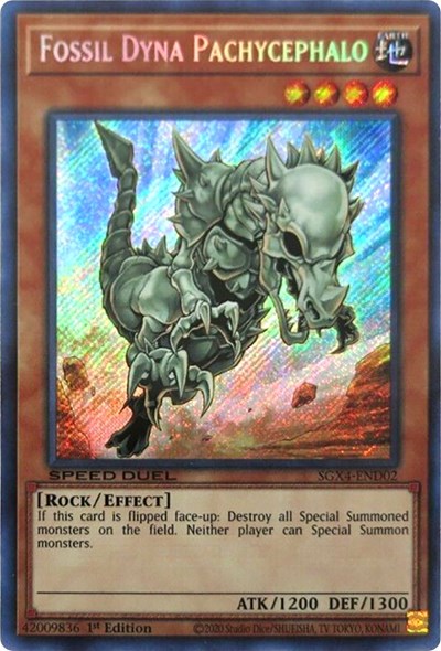 Fossil Dyna Pachycephalo (Secret Rare) (SGX4-END02) [Speed Duel GX: Midterm Destruction]