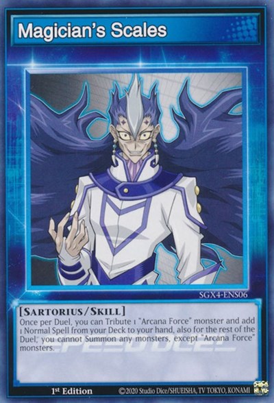 Magician's Scales (Skill Card) (SGX4-ENS06) [Speed Duel GX: Midterm Destruction]