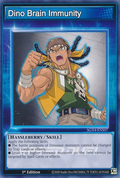 Dino Brain Immunity (SGX4-ENS07) [Speed Duel GX: Midterm Destruction]