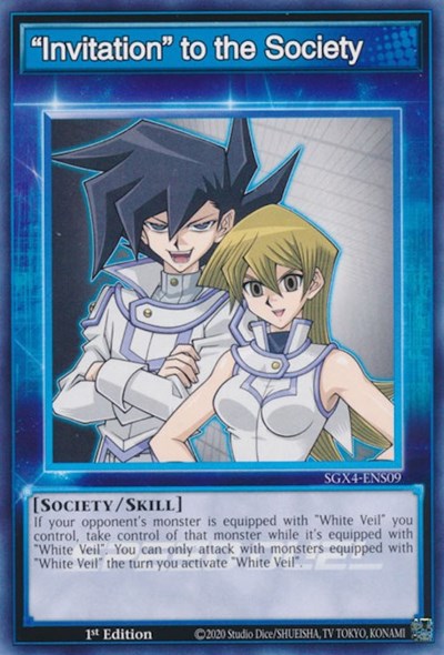 "Invitation" to the Society (SGX4-ENS09) [Speed Duel GX: Midterm Destruction]