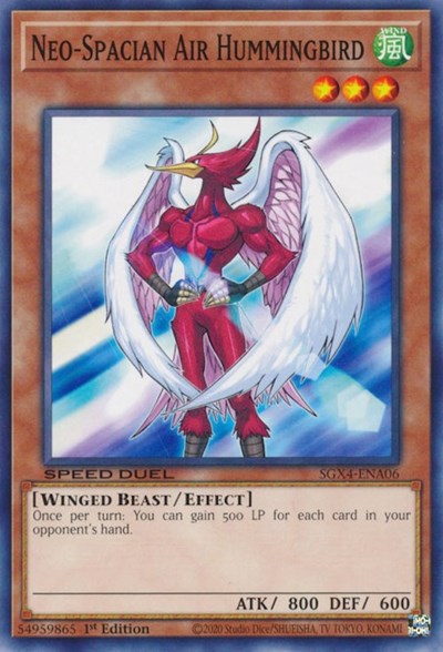 Neo-Spacian Air Hummingbird (SGX4-ENA06) [Speed Duel GX: Midterm Destruction]