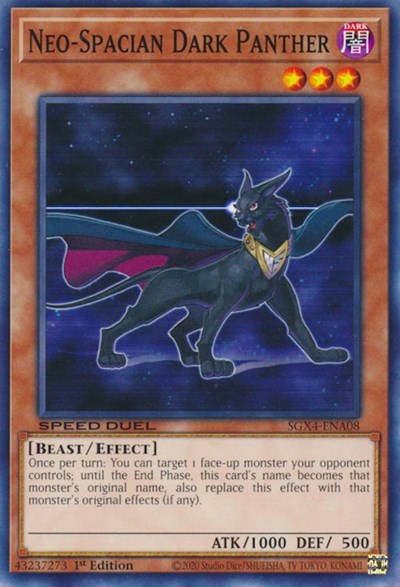 Neo-Spacian Dark Panther (SGX4-ENA08) [Speed Duel GX: Midterm Destruction]