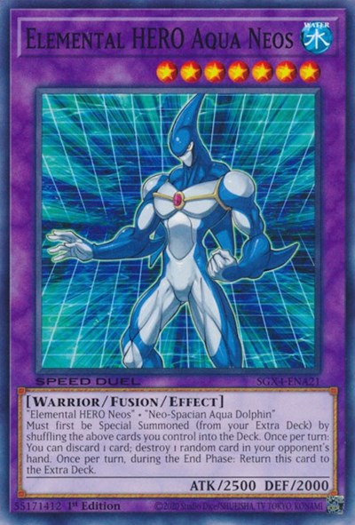 Elemental HERO Aqua Neos (SGX4-ENA21) [Speed Duel GX: Midterm Destruction]
