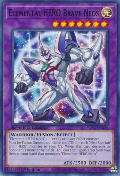 Elemental HERO Brave Neos (SGX4-ENA26) [Speed Duel GX: Midterm Destruction]