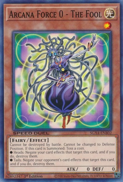 Arcana Force 0 - The Fool (SGX4-ENB02) [Speed Duel GX: Midterm Destruction]
