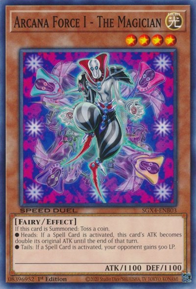 Arcana Force I - The Magician (SGX4-ENB03) [Speed Duel GX: Midterm Destruction]