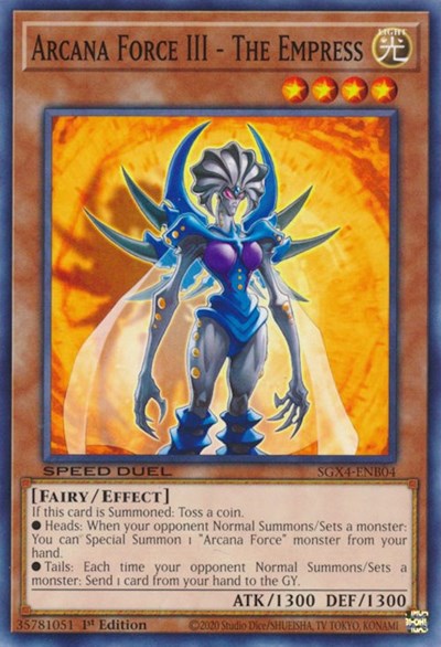 Arcana Force III - The Empress (SGX4-ENB04) [Speed Duel GX: Midterm Destruction]