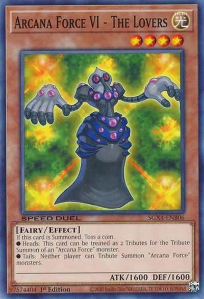 Arcana Force VI - The Lovers (SGX4-ENB06) [Speed Duel GX: Midterm Destruction]
