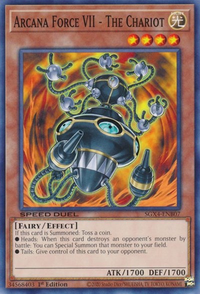 Arcana Force VII - The Chariot (SGX4-ENB07) [Speed Duel GX: Midterm Destruction]
