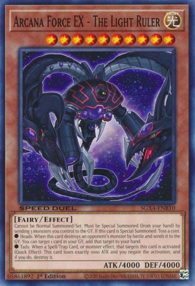 Arcana Force EX - The Light Ruler (SGX4-ENB10) [Speed Duel GX: Midterm Destruction]