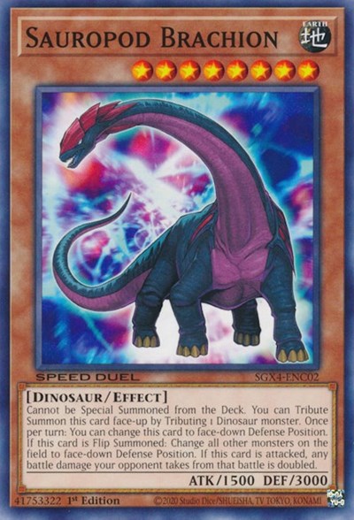Sauropod Brachion (SGX4-ENC02) [Speed Duel GX: Midterm Destruction]