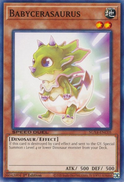 Babycerasaurus (SGX4-ENC05) [Speed Duel GX: Midterm Destruction]