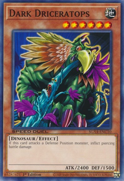 Dark Driceratops (SGX4-ENC10) [Speed Duel GX: Midterm Destruction]