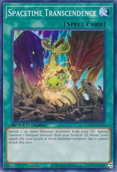 Spacetime Transcendence (SGX4-ENC16) [Speed Duel GX: Midterm Destruction]