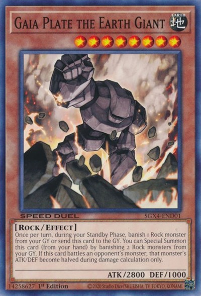 Gaia Plate the Earth Giant (SGX4-END01) [Speed Duel GX: Midterm Destruction]