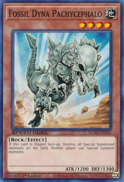 Fossil Dyna Pachycephalo (SGX4-END02) [Speed Duel GX: Midterm Destruction]