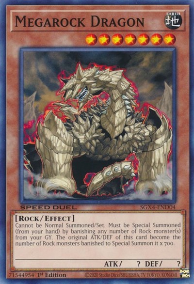 Megarock Dragon (SGX4-END04) [Speed Duel GX: Midterm Destruction]